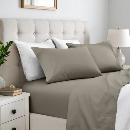 600 Thread Count Cotton Blend Solid Deep Pocket Sheet Set