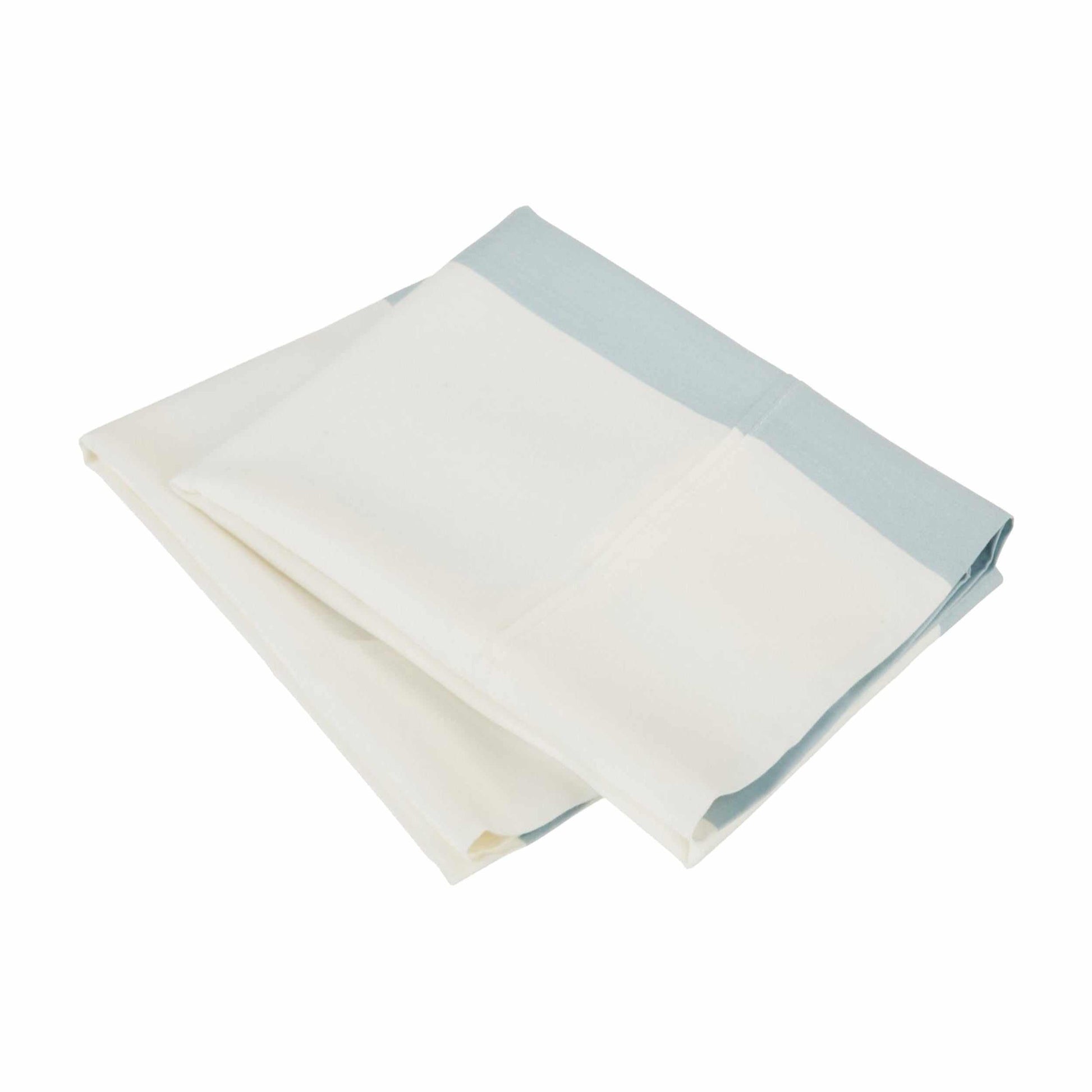 Cabana Stripe Cotton Blend 2-Piece Pillowcase Set - Light Blue