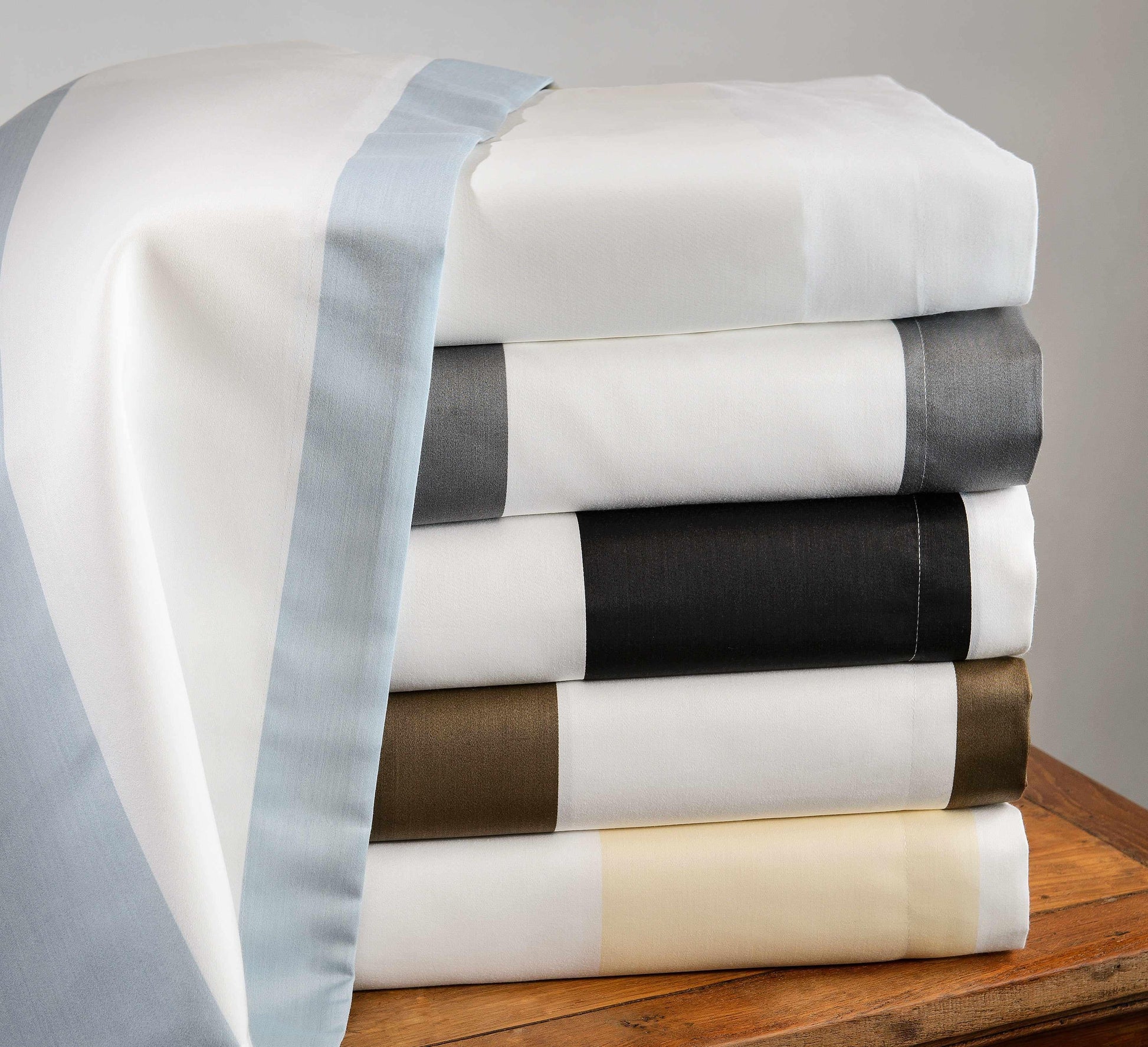  Superior Cabana Stripe Wrinkle Resistant Cotton Blend Pillowcase Set of 2 - White