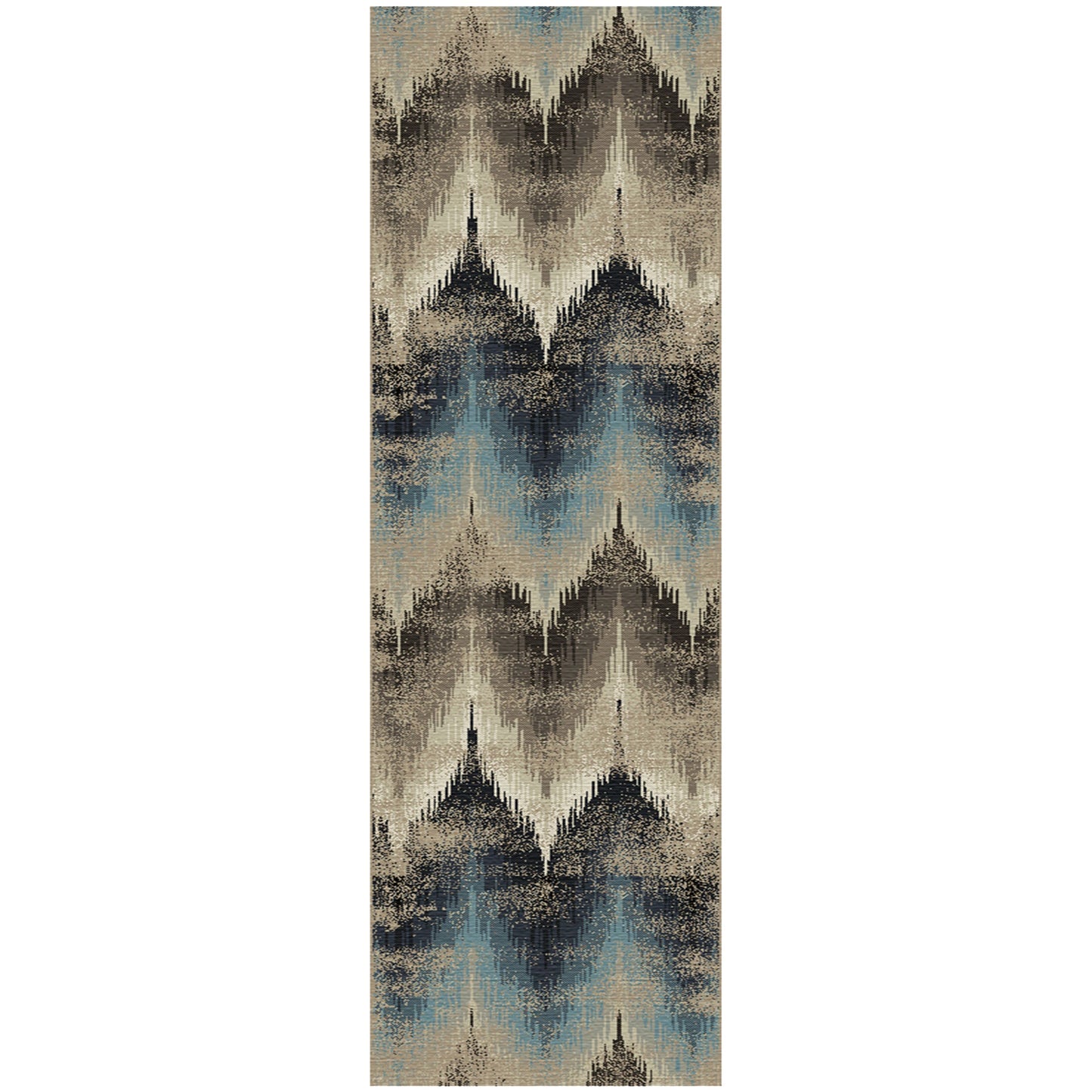 Superior Cadwell Abstract Faux Distressed Area Rug - Beige