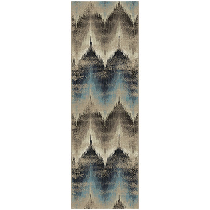 Superior Cadwell Abstract Faux Distressed Area Rug - Beige