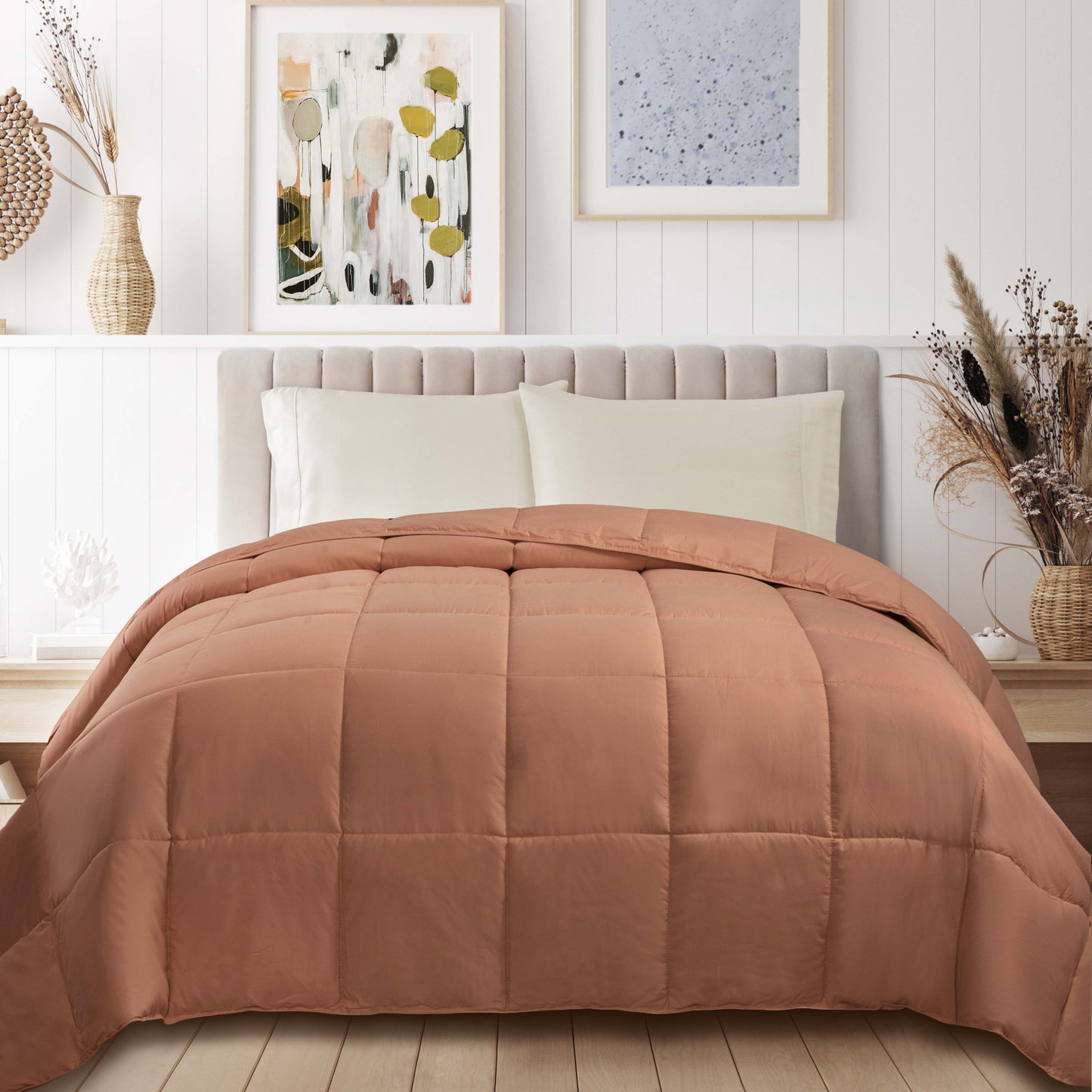 Classic All-Season Reversible Down Alternative Comforter - Camel