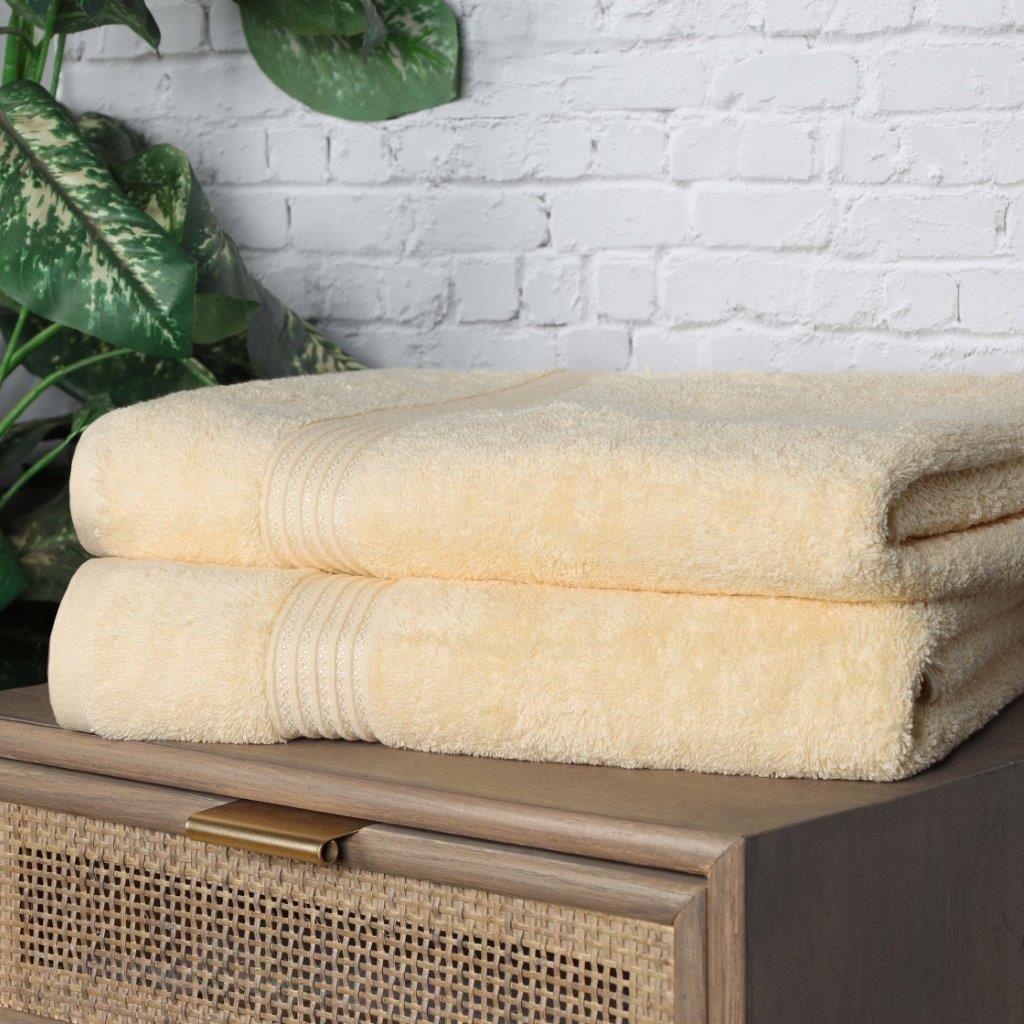 Egyptian Cotton Highly Absorbent Solid Ultra Soft Towel Set Collection