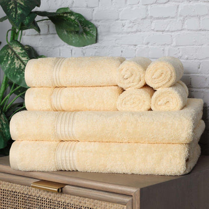 Egyptian Cotton Highly Absorbent Solid Ultra Soft Towel Set Collection