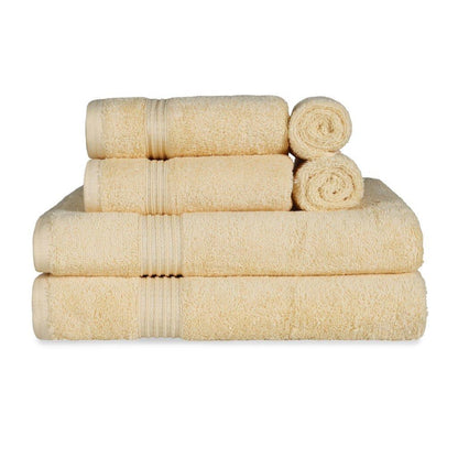 Egyptian Cotton Highly Absorbent Solid Ultra Soft Towel Set Collection