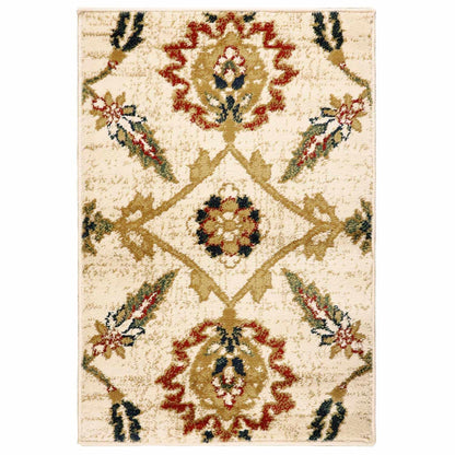  Canterbury Vintage Herati Floral Area Rug