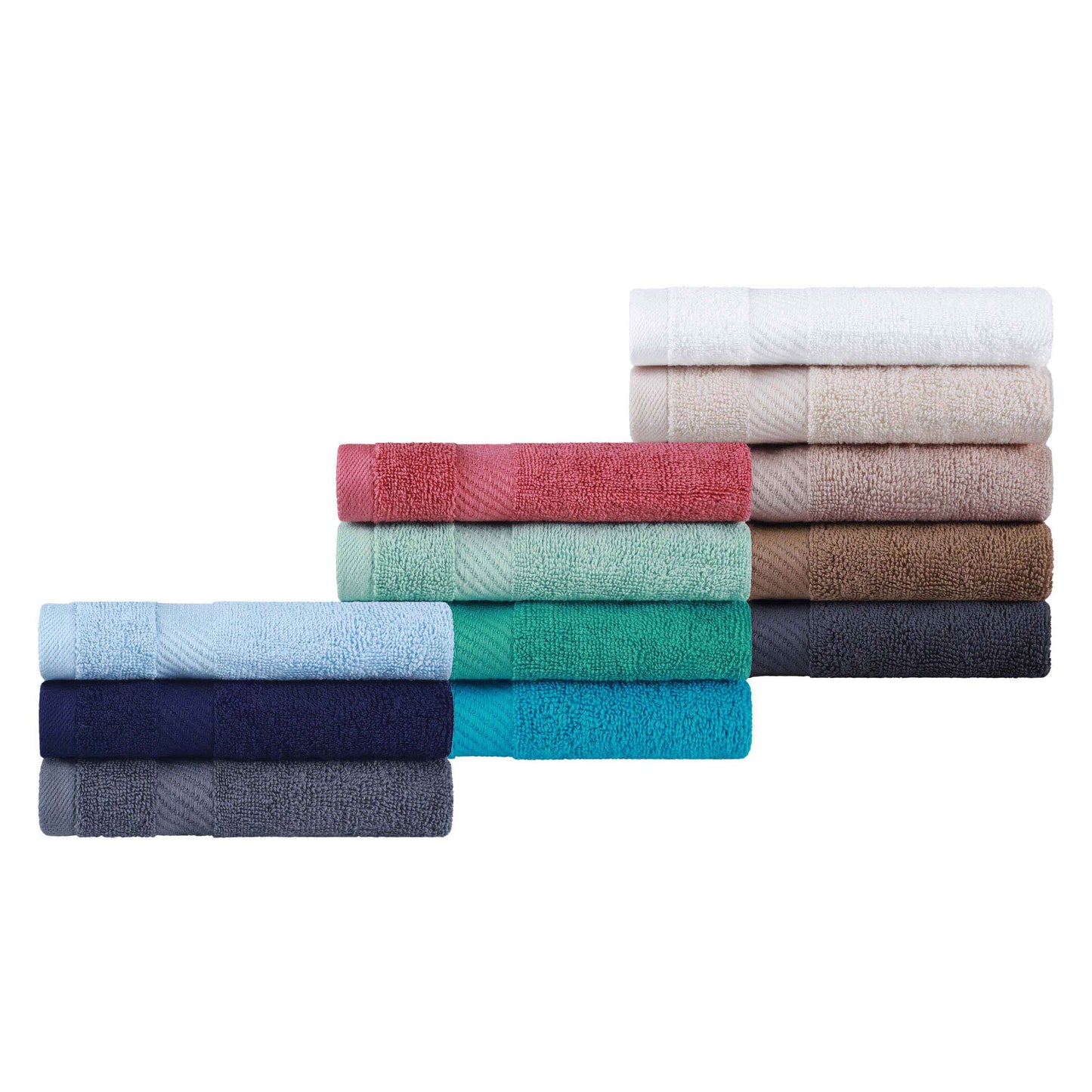 Kendell Egyptian Cotton Solid Medium Weight Bath Towel Set of 2