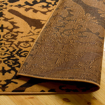 Xiaomi Contemporary Geometric Medallion Indoor Area Rug or Runner - Caramel