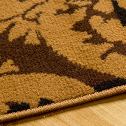 Xiaomi Contemporary Geometric Medallion Indoor Area Rug or Runner - Caramel