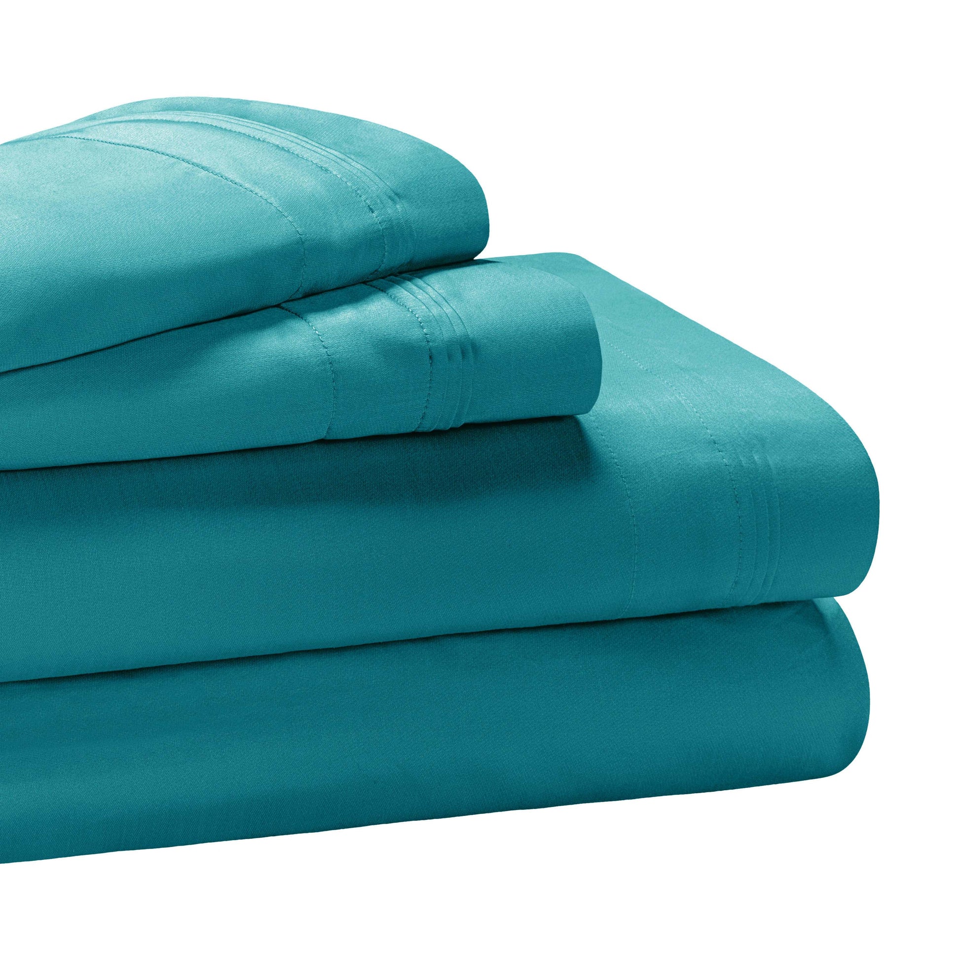 Superior Premium 650 Thread Count Egyptian Cotton Solid Deep Pocket Sheet Set - Caribbean