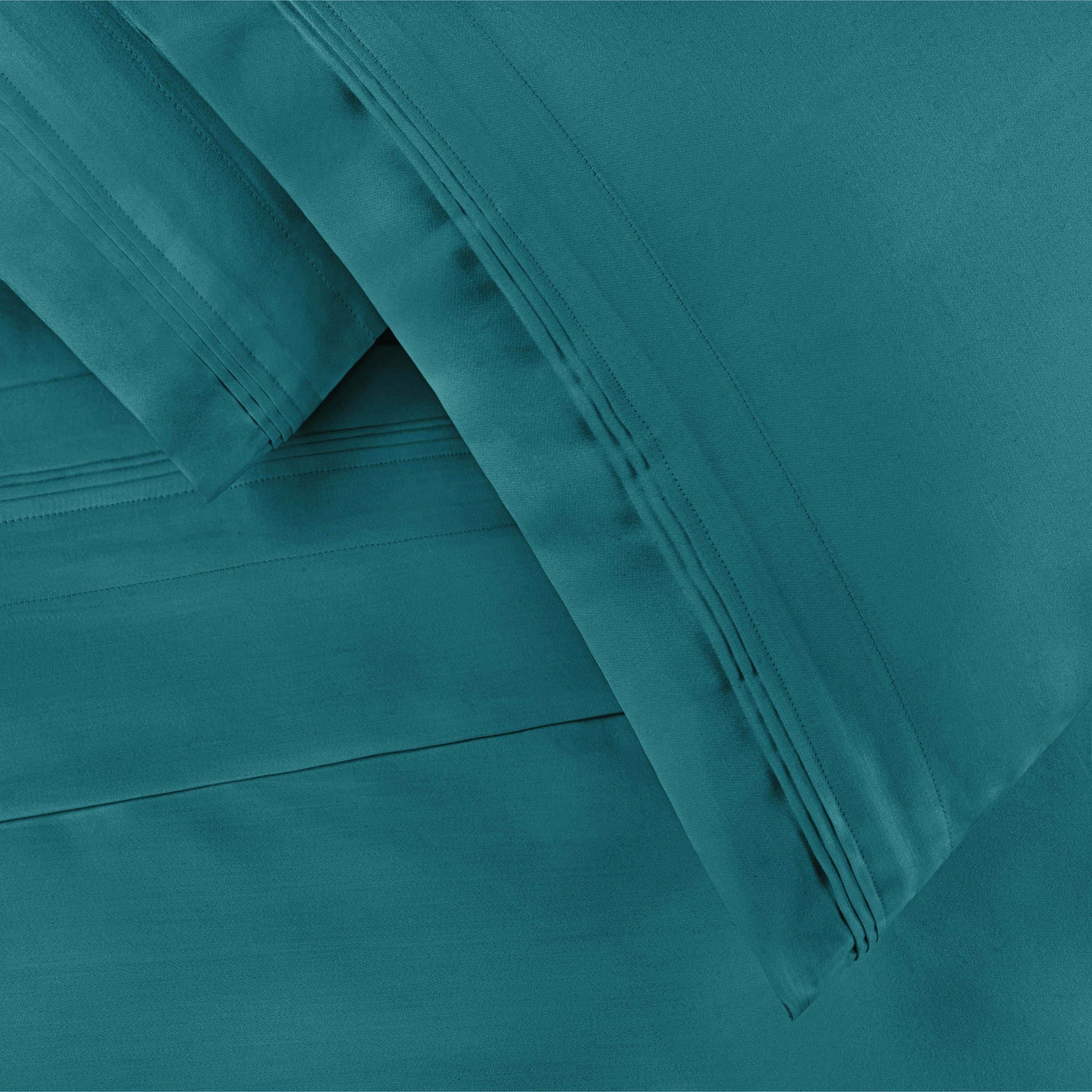 Superior Premium 650 Thread Count Egyptian Cotton Solid Deep Pocket Sheet Set - Caribbean