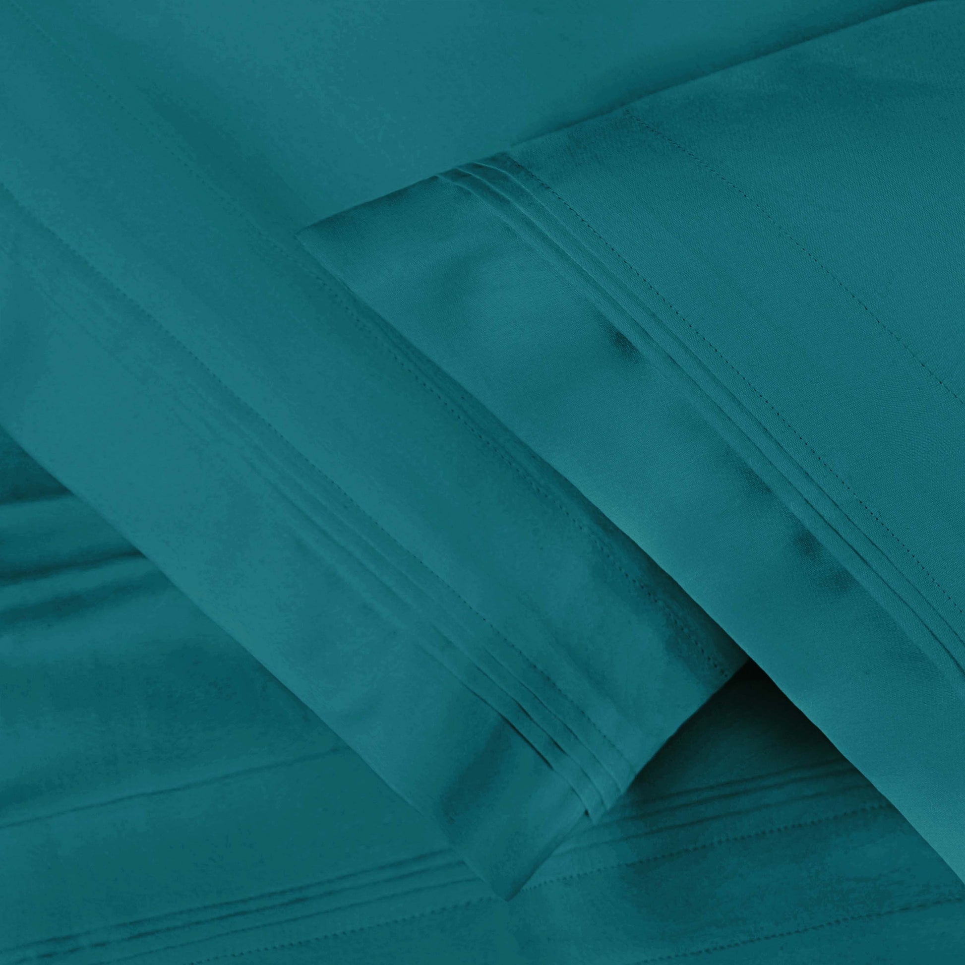Premium 650 Thread Count Egyptian Cotton Solid Pillowcase Set - Carribean