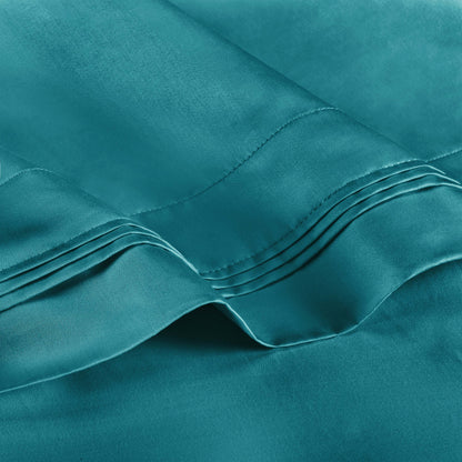 Premium 650 Thread Count Egyptian Cotton Solid Pillowcase Set - Carribean