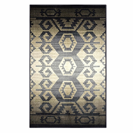  Catori Geometric Ikat Rustic Indoor Area Rug Or Runner Rug Or Door Mat