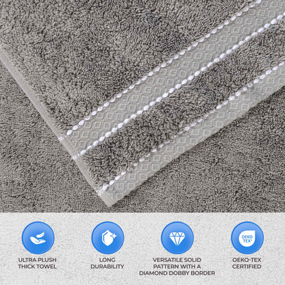 Niles Egyptian Giza Cotton Plush Heavyweight Soft 9 Piece Towel Set