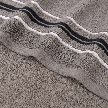 Sadie Zero Twist Cotton Solid Absorbent 3 Piece Towel Set
