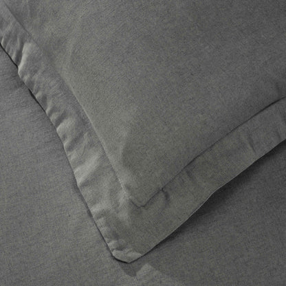 Orion Cotton Linen Garment 3 Piece Duvet Cover Set With Pillow Shams