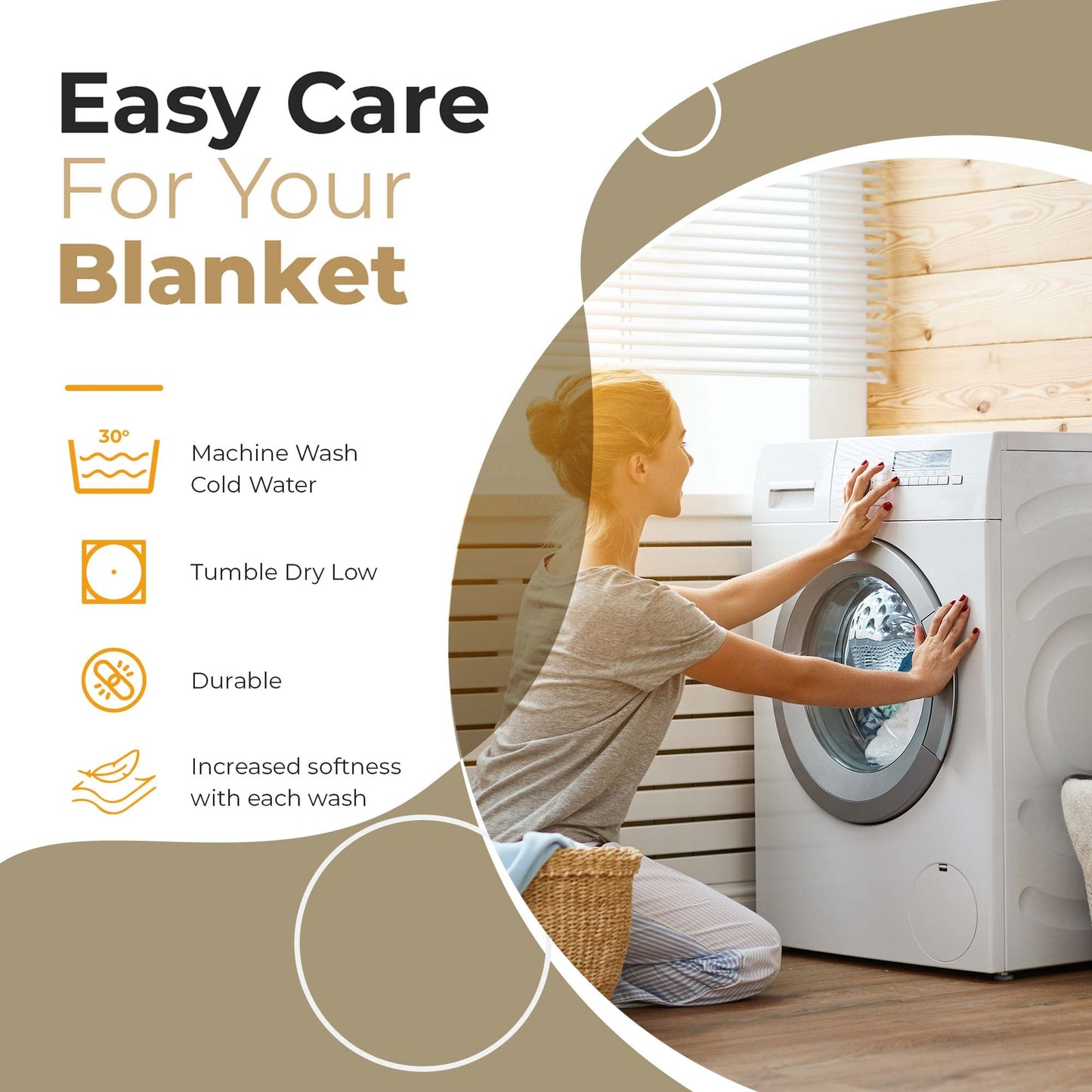 Chevron All-Season Cotton Blanket - Sage