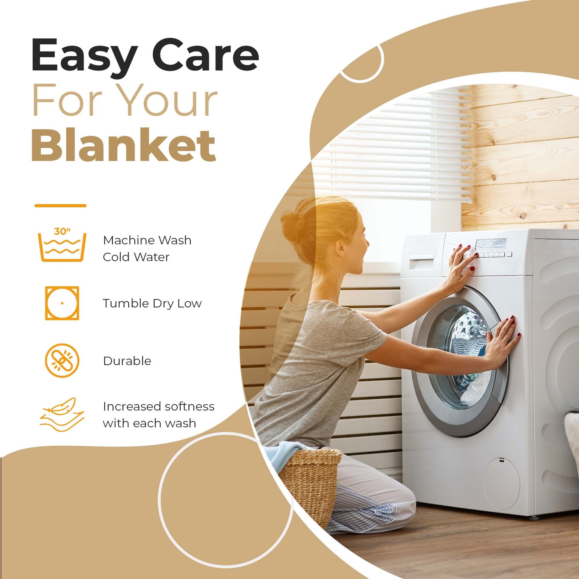 Chevron All-Season Cotton Blanket - White