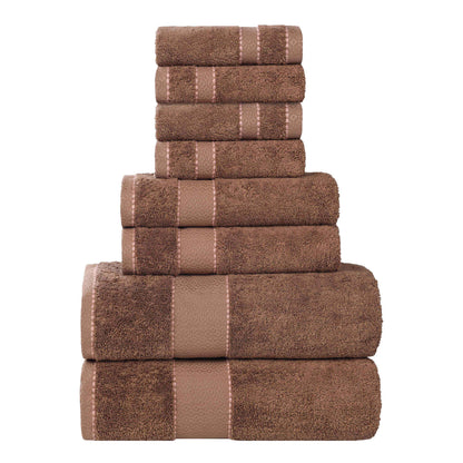 Niles Egyptian Giza Cotton Plush Heavyweight Soft 8 Piece Towel Set