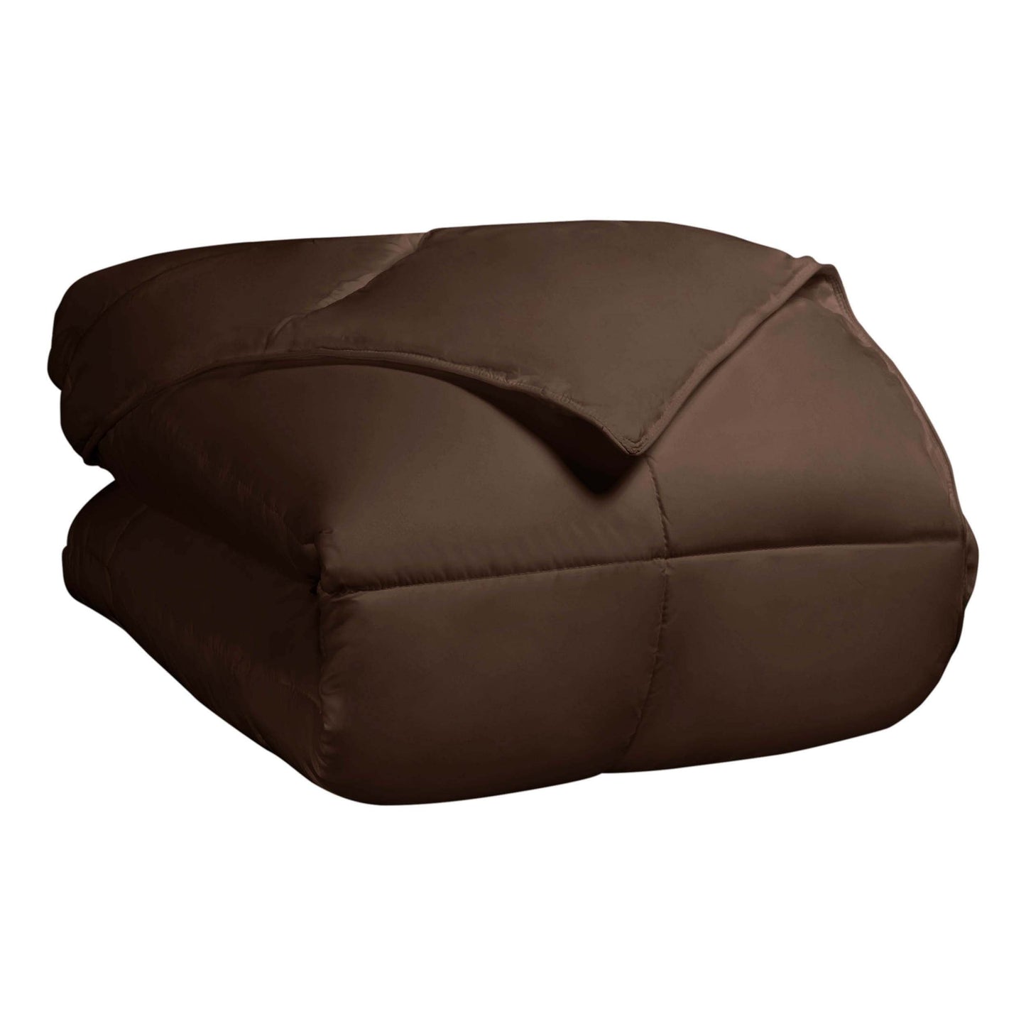 Classic All-Season Reversible Down Alternative Comforter - Chocolate