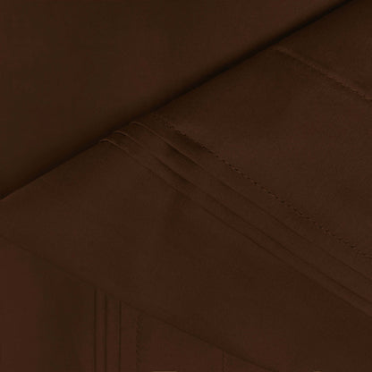 Egyptian Cotton 650 Thread Count Eco-Friendly Solid Sheet Set - Chocolate