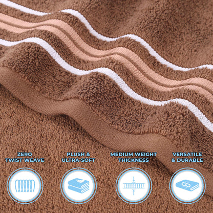 Sadie Zero Twist Cotton Solid Absorbent 3 Piece Towel Set