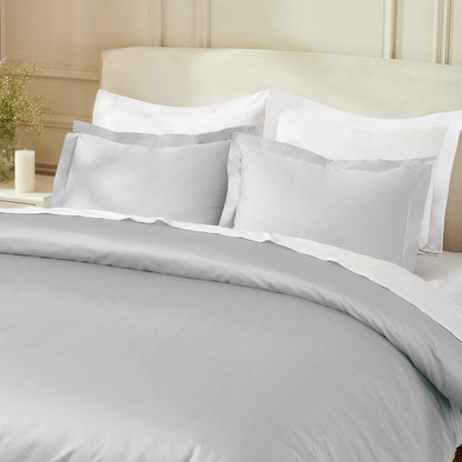 Egyptian Cotton 850 Thread Count Solid Luxury 3 Piece Duvet Cover Set