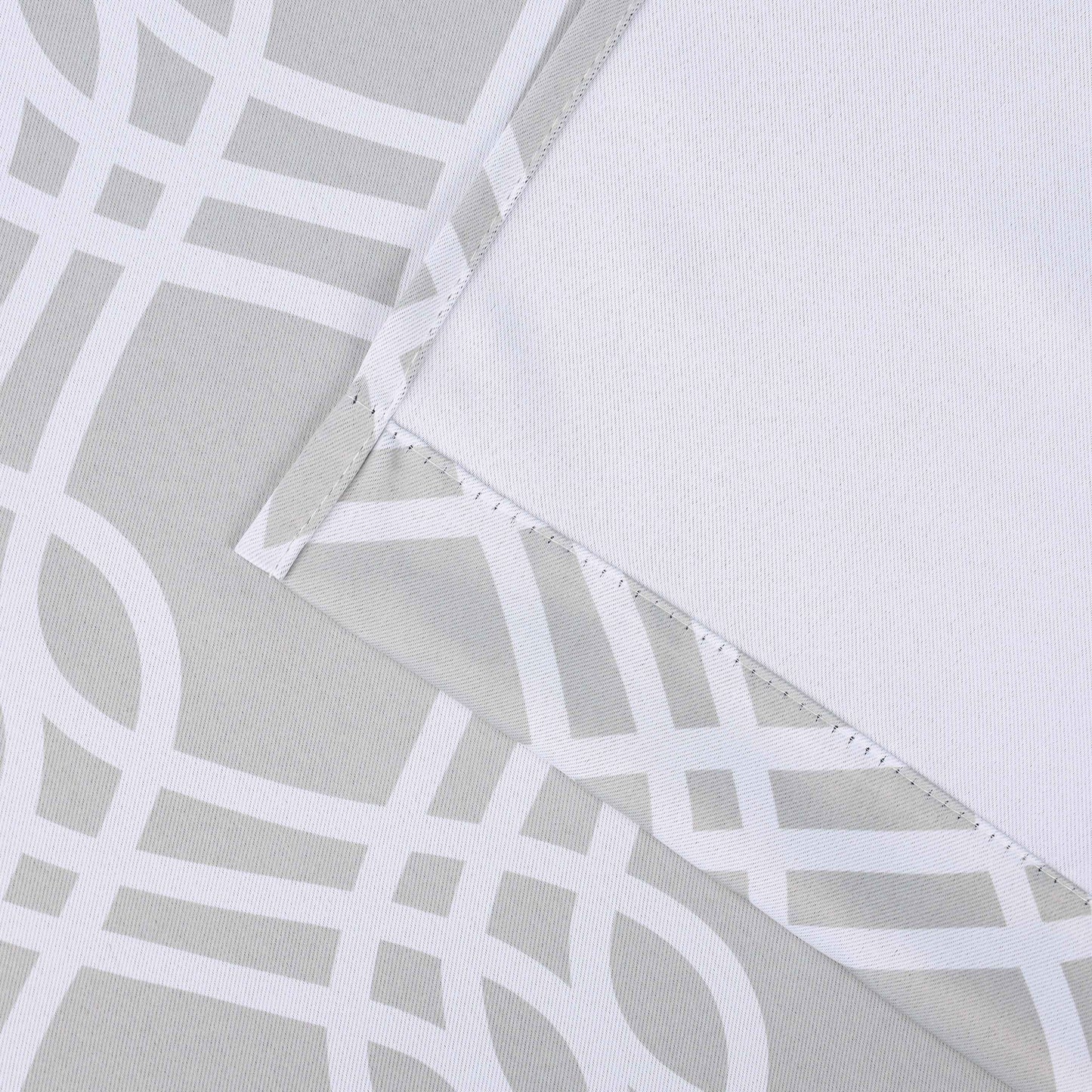 Ribbon Trellis Washable Room Darkening Blackout Curtains, Set of 2
