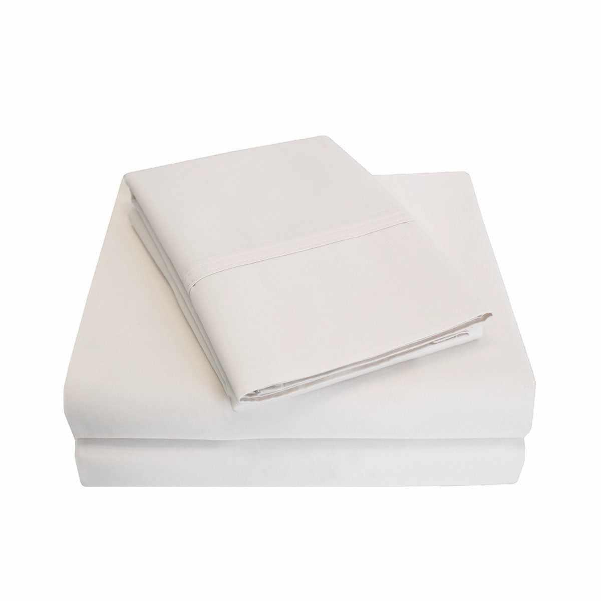 Superior Classic 700-Thread Count Egyptian Cotton Solid Bed Sheet Set - Ivory