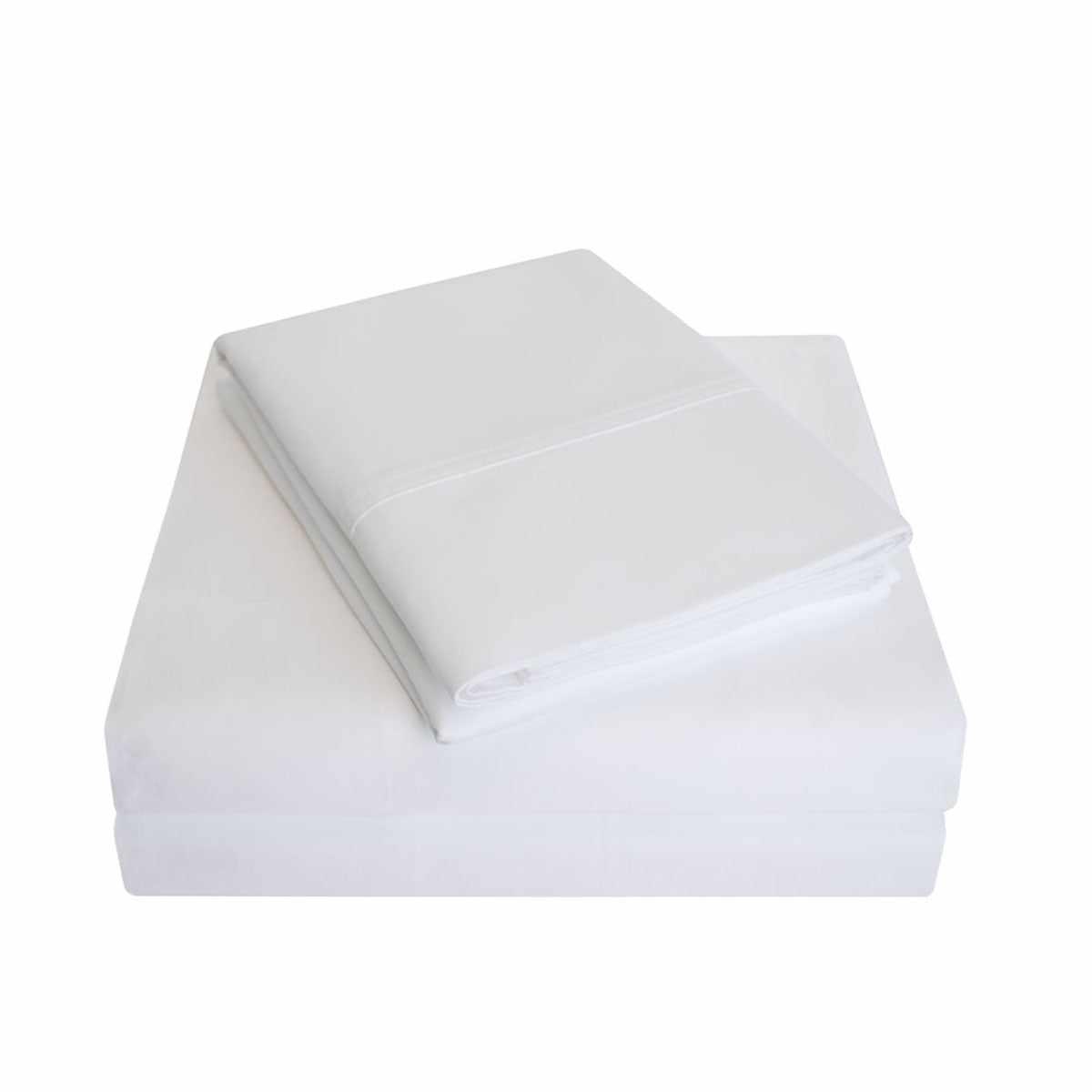 Superior Classic 700-Thread Count Egyptian Cotton Solid Bed Sheet Set - White