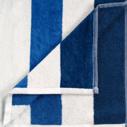Coastal Blues Cotton Oversized 4 Piece Beach Towel Set