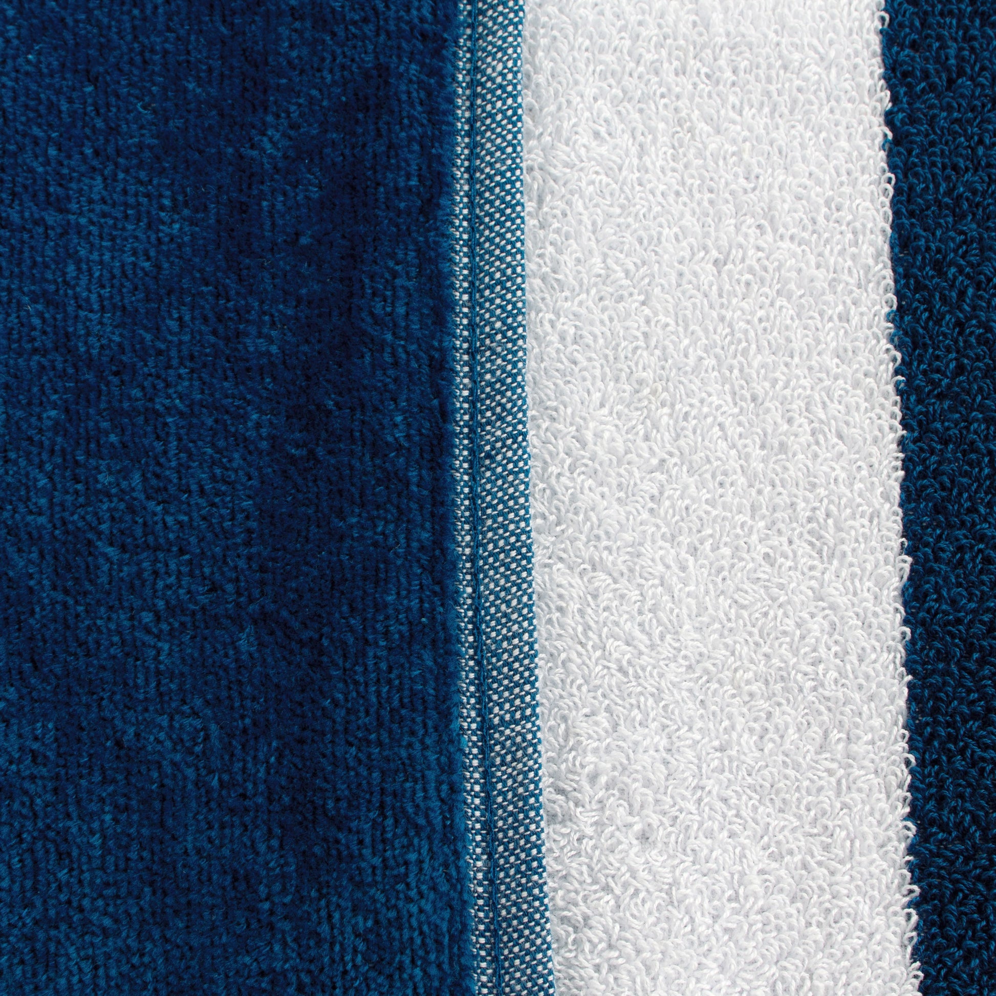 Superior Coastal Blues Cotton Oversized Beach Towel Set - Blue