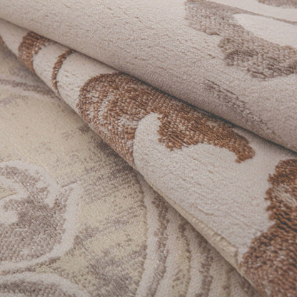 Storyville Modern Geometric Abstract Floral Scroll Area Rug or Runner - Cobalt Blue