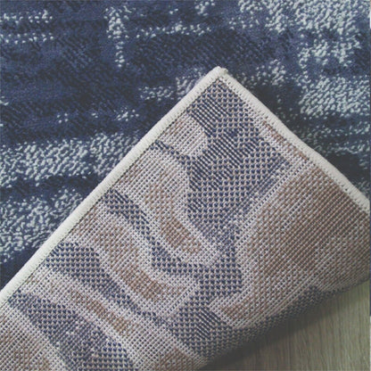 Storyville Modern Geometric Abstract Floral Scroll Area Rug or Runner - Cobalt Blue