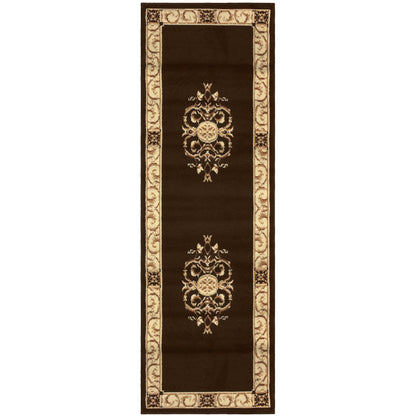 Oversized Medallion Modern Bohemian Indoor Area Rug or Runner Rug - Coffee