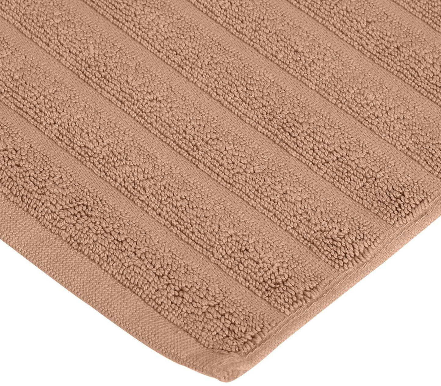 Lined 100% Cotton 1000 GSM 2-Piece Bath Mat Set - Coffee