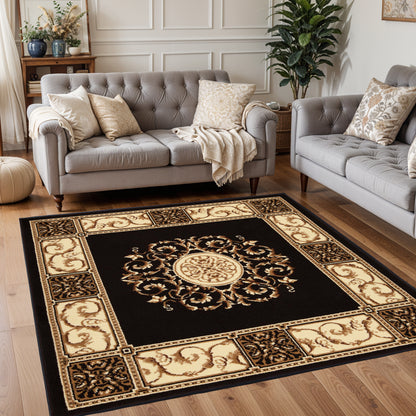 Oversized Medallion Modern Bohemian Indoor Area Rug or Runner Rug