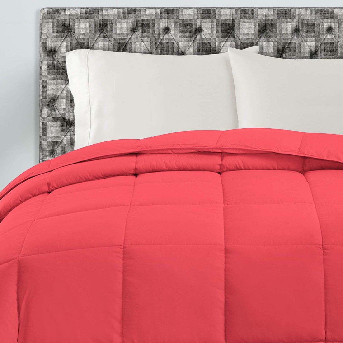 Classic All-Season Reversible Down Alternative Comforter - Coral