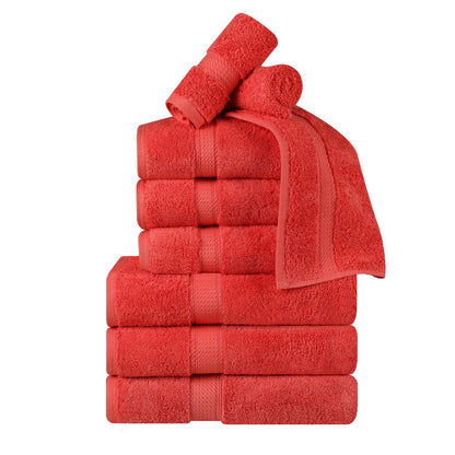 Madison Egyptian Cotton Pile Plush Heavyweight 9 Piece Towel Set
