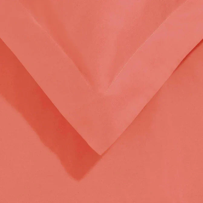 Egyptian Cotton 700 Thread Count Duvet Cover Bedding Set - Coral