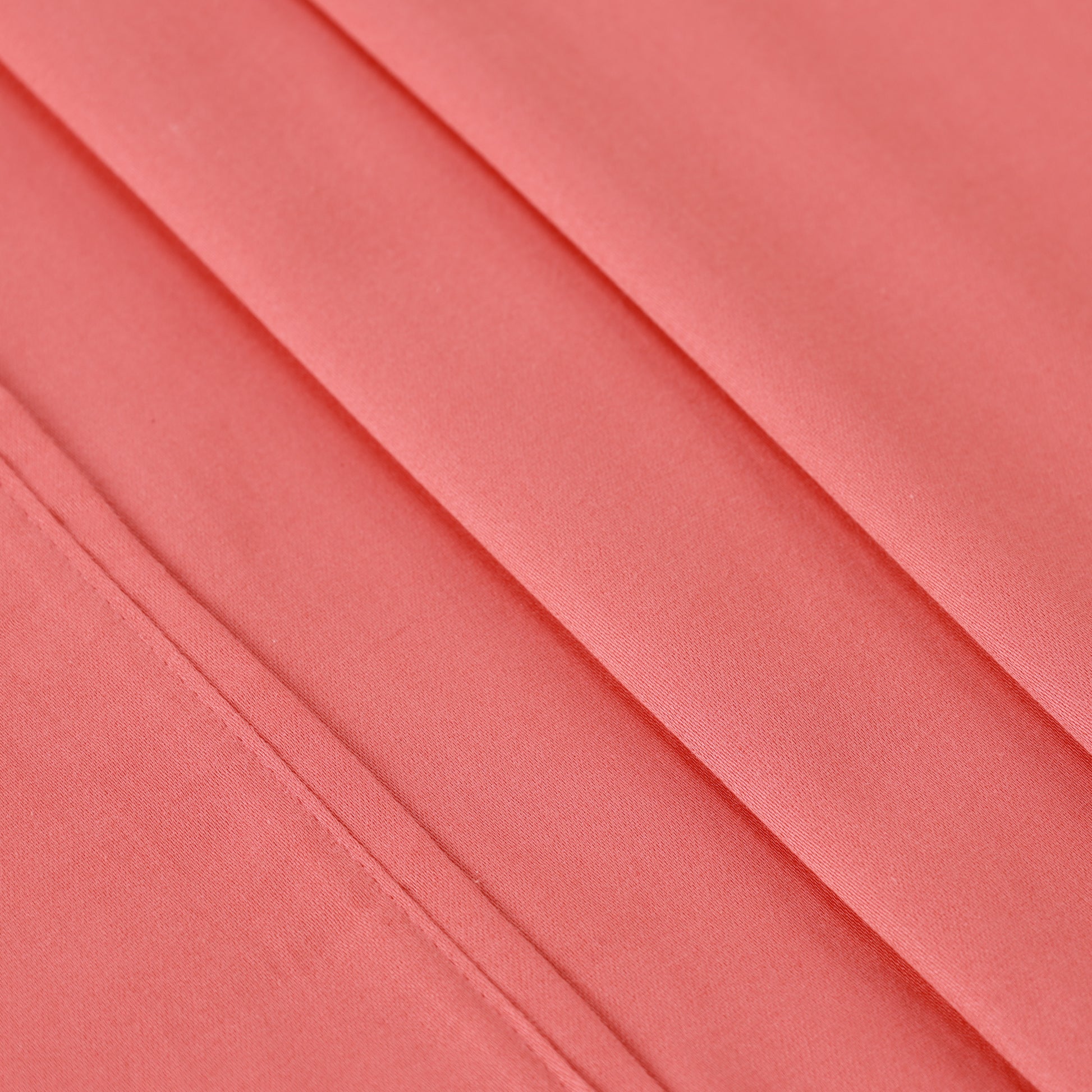 Egyptian Cotton 300 Thread Count Solid Deep Pocket Sheet Set - Coral