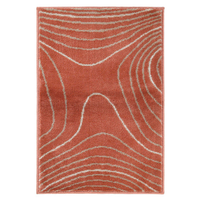 Veer Modern Abstract Wood Grain Indoor Area Rug Or Runner