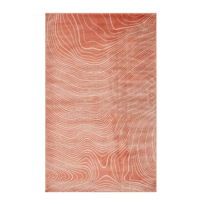 Veer Modern Abstract Wood Grain Indoor Area Rug Or Runner