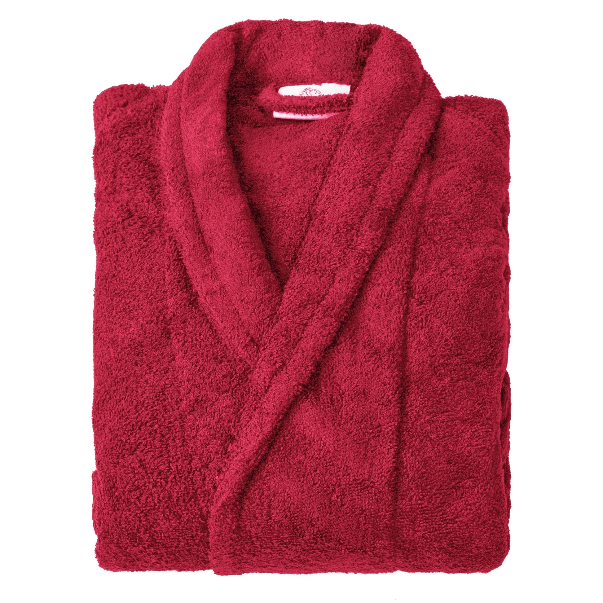 Cotton Ultra-Soft Terry Adult Unisex Lightweight Luxury Bathrobe - Cranberry