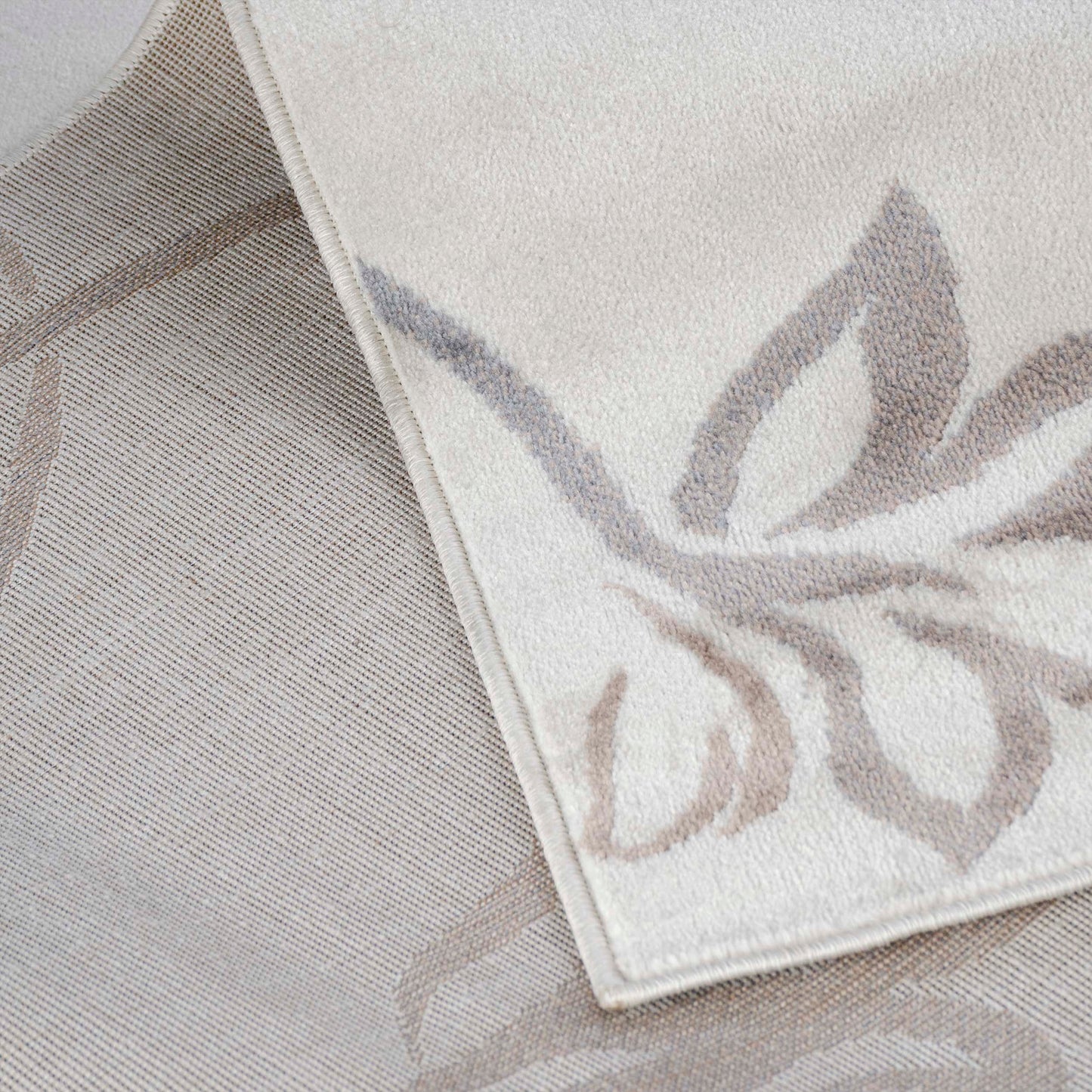 Vine Modern Floral Filigree Pattern Area Rug or Runner Rug