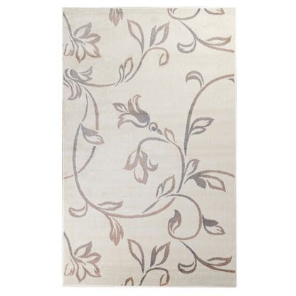 Vine Modern Floral Filigree Pattern Area Rug or Runner Rug