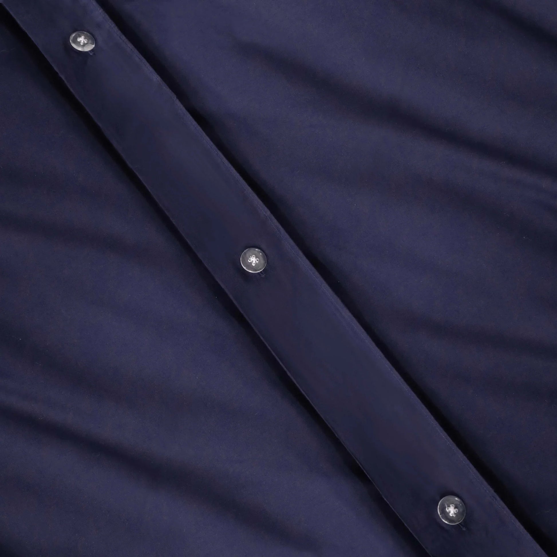 Cotton Percale Modern Traditional Duvet Cover Set - CrownBlue