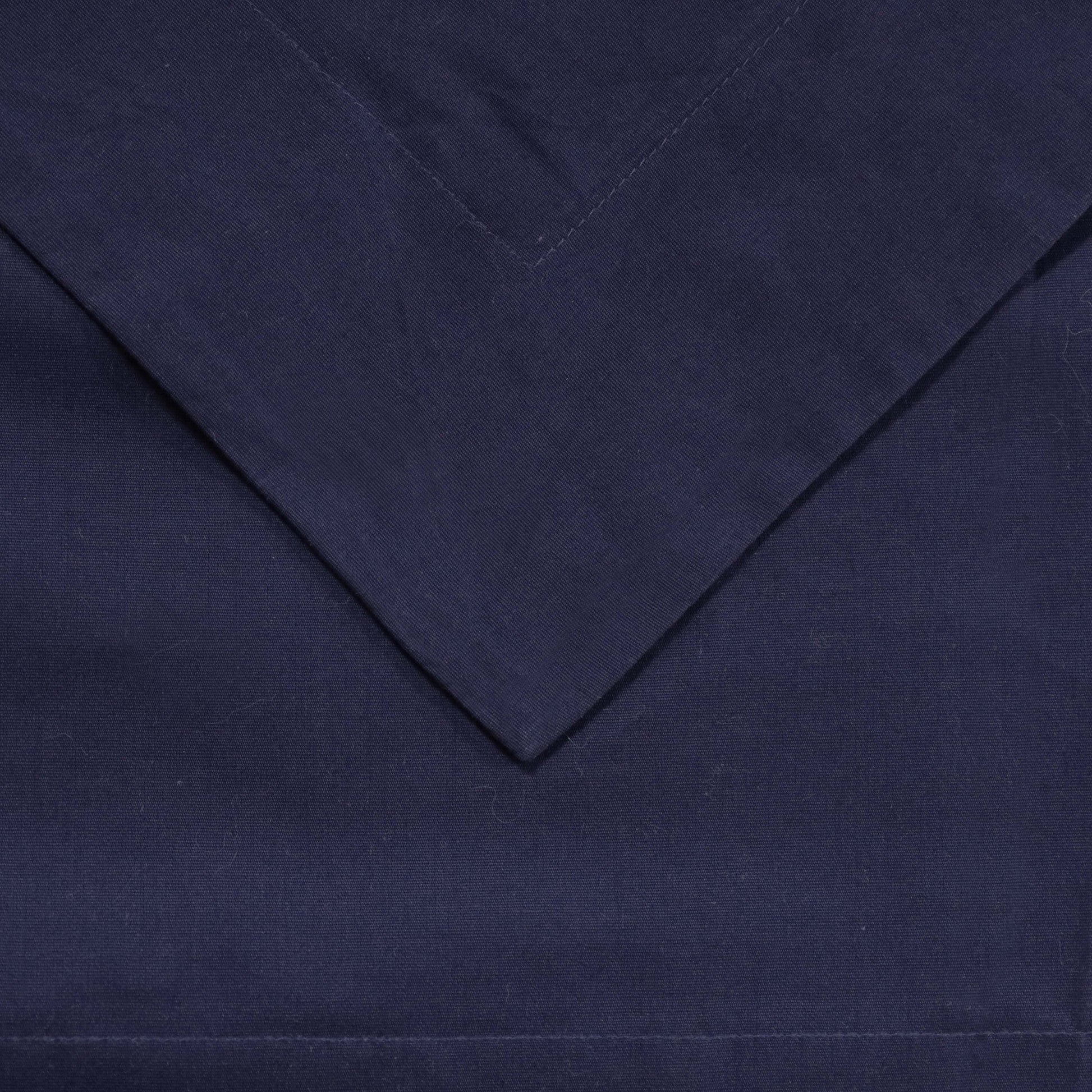 Cotton Percale Modern Traditional Duvet Cover Set - CrownBlue