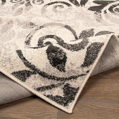  Cuenlino Distressed Damask Transitional Area Rug Or Runner